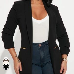 Fashion Nova Black Blazer for Women
